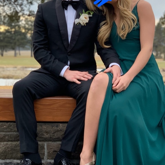 Lulus Formal Green Dress - Picture 2 of 3